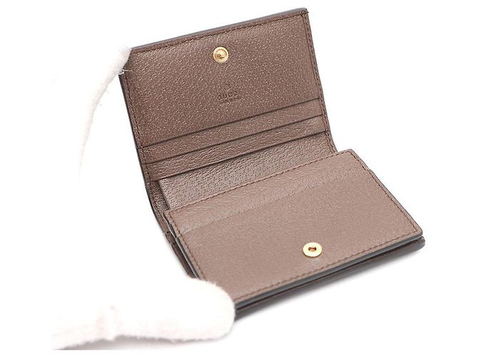 Gucci Tarjetero Ophidia GG Supreme Castaño - vista 7