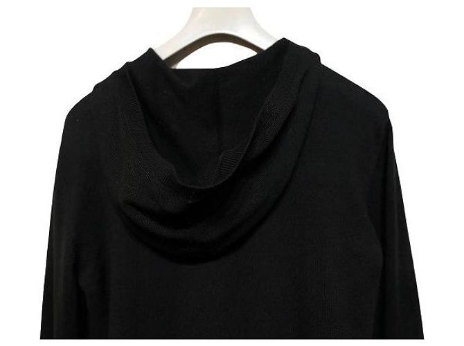 Saint Laurent Strickjacke mit Kapuze Schwarz Herren - Ansicht 5