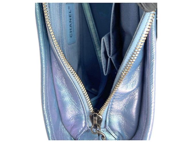 Chanel Bolso Hobo Gabriel Pequeño Iridiscente Azul - vista 11