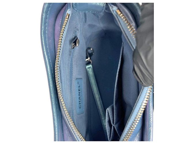 Chanel Bolso Hobo Gabriel Pequeño Iridiscente Azul - vista 12