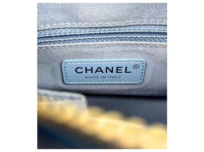 Chanel Bolso Hobo Gabriel Pequeño Iridiscente Azul - vista 13