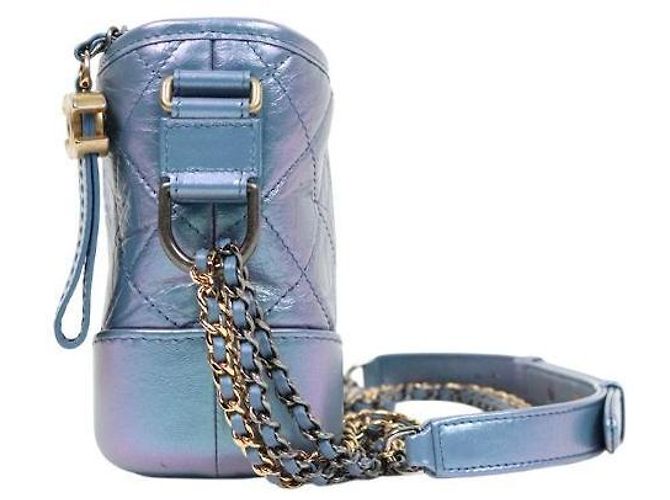 Chanel Bolso Hobo Gabriel Pequeño Iridiscente Azul - vista 2