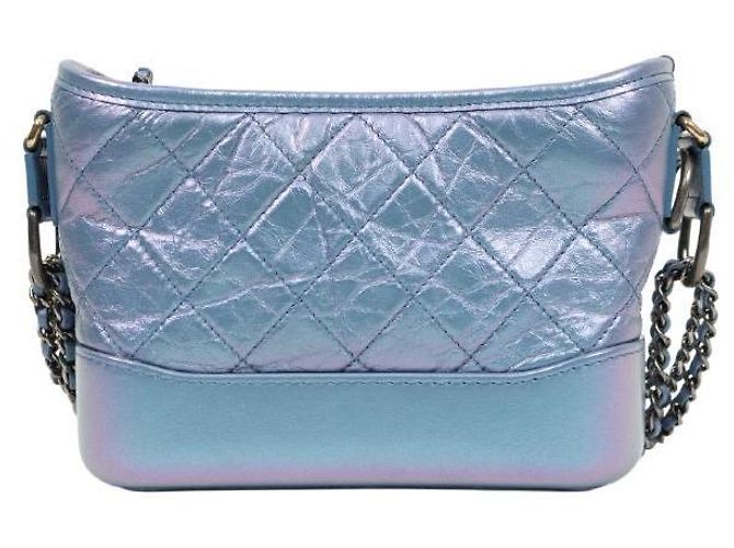 Chanel Bolso Hobo Gabriel Pequeño Iridiscente Azul - vista 3