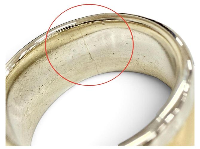 Ring Hermès Anillo HERMES AU750 AG925 H Logo Plata Dorado - vista 9