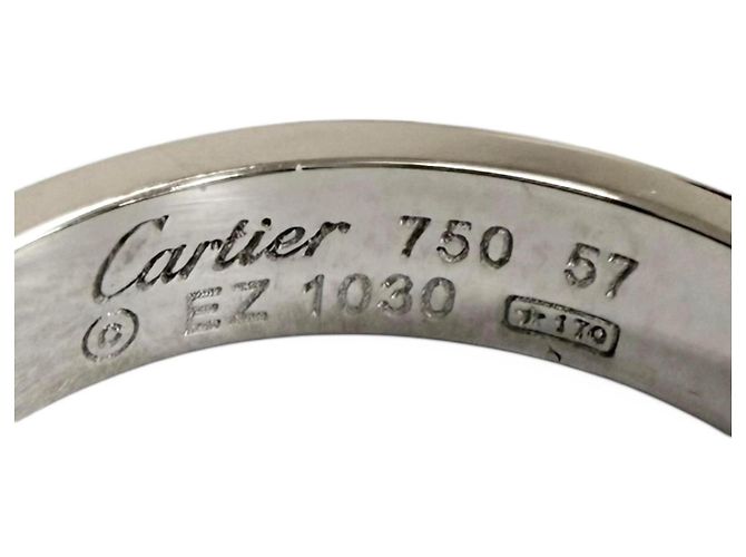 Anello Cartier Mini Love 750 in oro bianco D'oro - vista 4