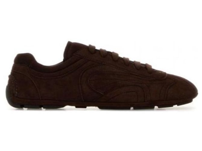 Prada Sneakers Monte Carlo Reedition in camoscio - vista 3