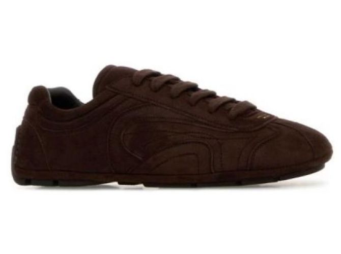 Prada Sneakers Monte Carlo Reedition in camoscio - vista 4