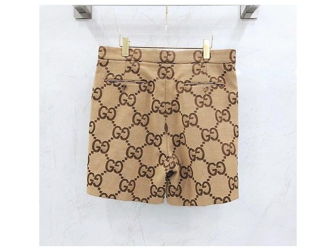 Gucci Jumbo Canvas Shorts mit braunem GG-Logo Orange - Ansicht 2
