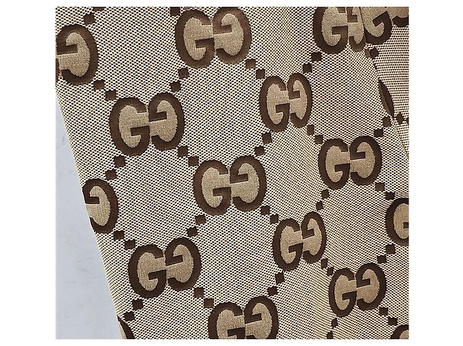 Gucci Jumbo Canvas Shorts mit braunem GG-Logo Orange - Ansicht 3