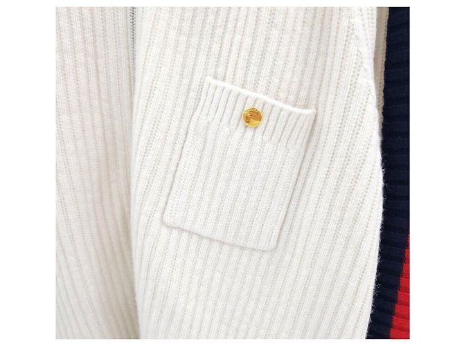 Gucci Bomber de malha em lã e cashmere com fecho Multicor - vista 3