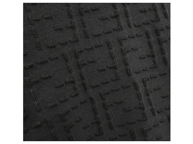 Fendi Seleria Pullover aus FF-Baumwolle in Schwarz - Ansicht 4