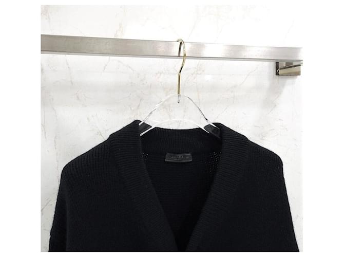 Prada Schwarzer Kaschmir-Cardigan Silber - Ansicht 3