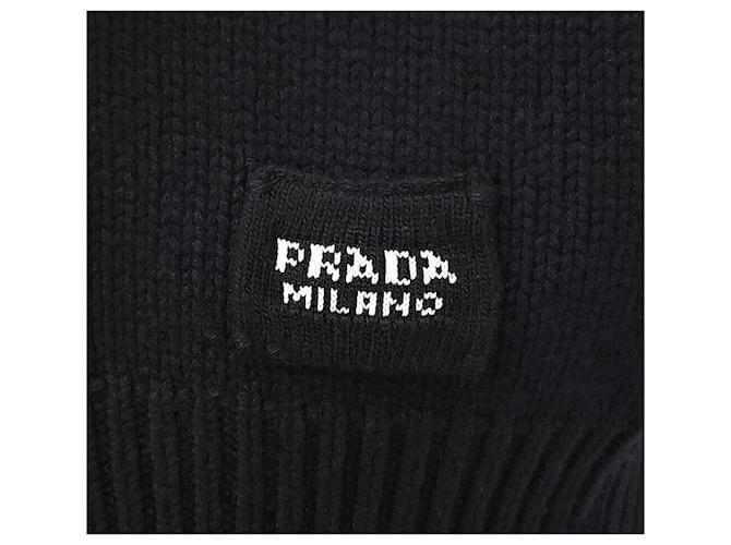 Prada Schwarzer Kaschmir-Cardigan Silber - Ansicht 4