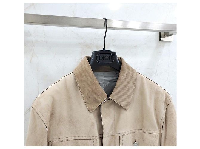 Dior Wildleder-Blousonjacke Orange - Ansicht 3