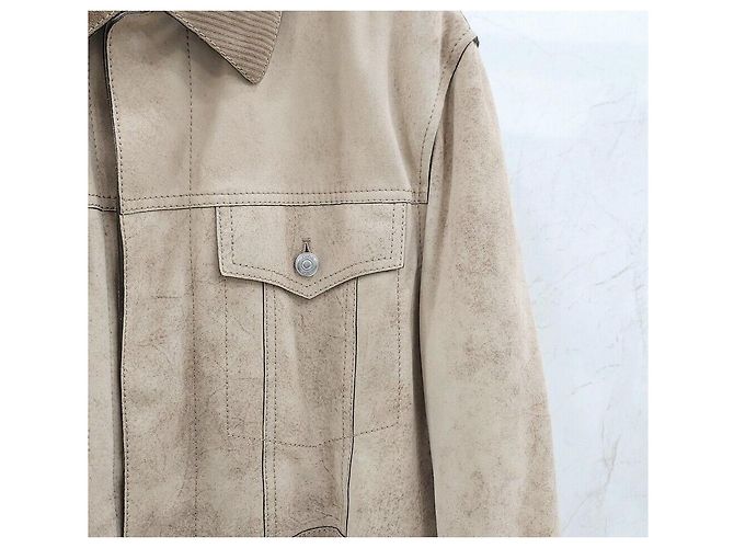 Dior Wildleder-Blousonjacke Orange - Ansicht 4