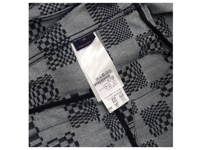Louis Vuitton Giacca in denim Damier Distorted da uomo Nero - vista 7