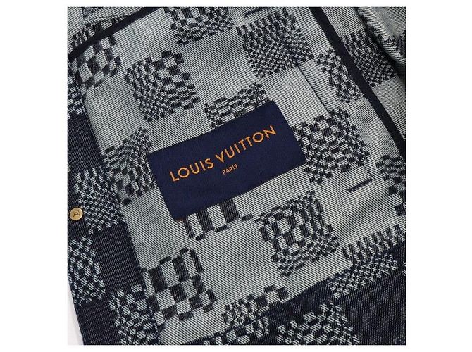 Louis Vuitton Giacca in denim Damier Distorted da uomo Nero - vista 8