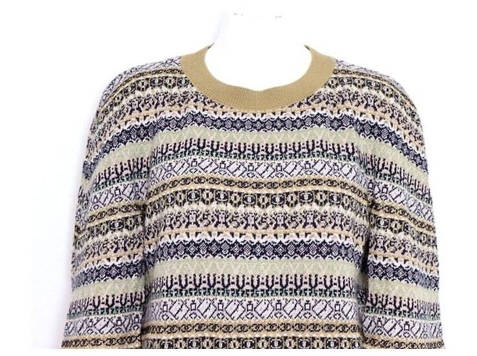 Chanel Pullover de cashmere Multi CC para mulher em malha Multicor - vista 2