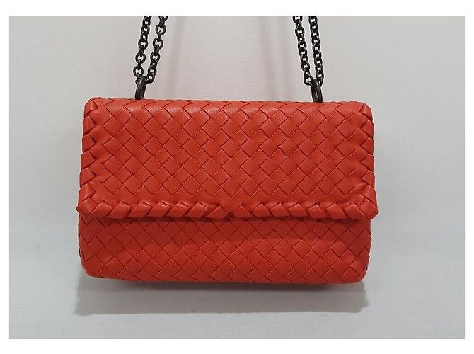 Bottega Veneta Borsa a tracolla Intrecciato Olympia Arancione - vista 2