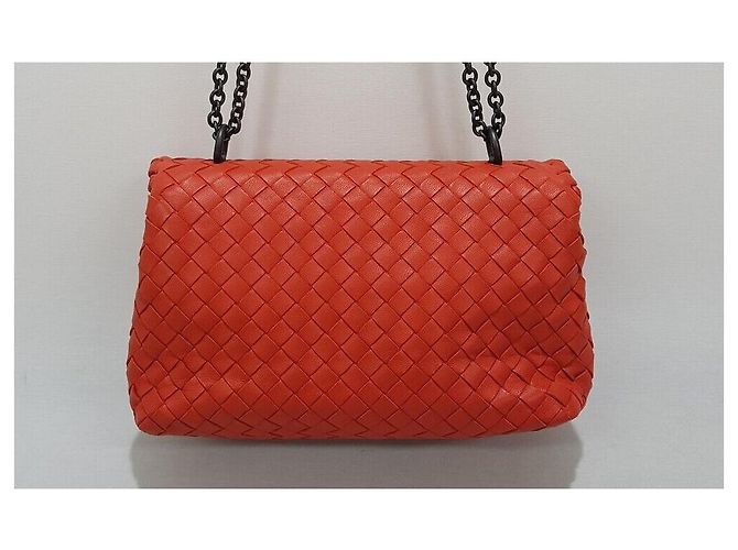 Bottega Veneta Borsa a tracolla Intrecciato Olympia Arancione - vista 3