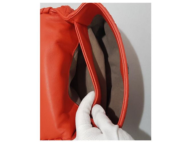 Bottega Veneta Borsa a tracolla Intrecciato Olympia Arancione - vista 9