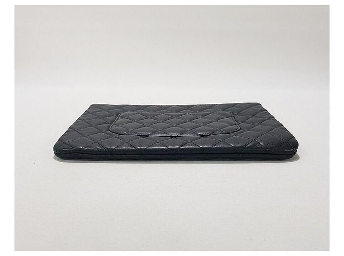Chanel Borsa a Clutch Classica in Pelle di Agnello Medium Nero - vista 6