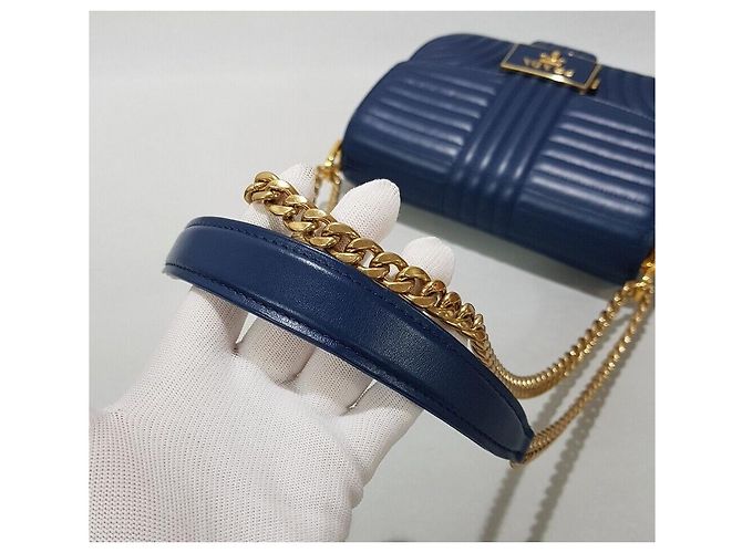 Prada Diagram Chain Schultertasche Blau - Ansicht 6