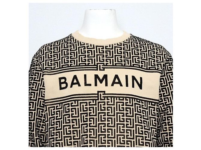 Balmain Baumwoll-T-Shirt mit Monogramm-Logo für Herren - Ansicht 2
