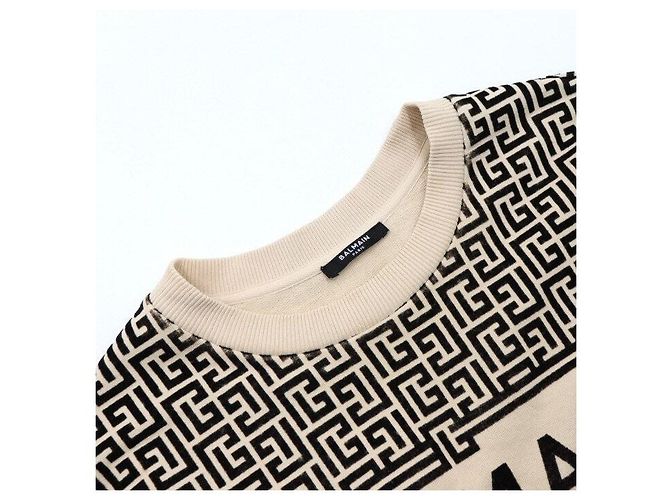 Balmain Baumwoll-T-Shirt mit Monogramm-Logo für Herren - Ansicht 5
