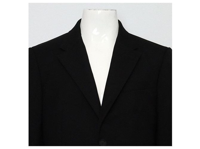 Balenciaga Giacca Blazer Oversize a Strati in Denim di Cotone Nero - vista 2