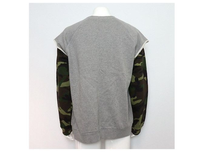 Céline Herren Sweatshirt aus Baumwolle in Khaki Braun - Ansicht 5