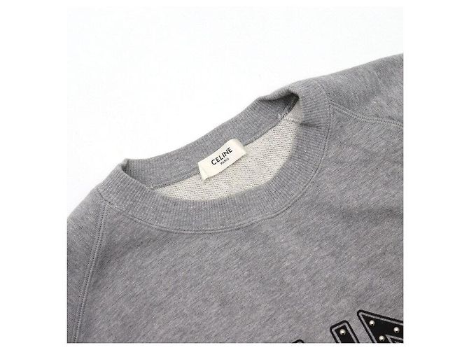 Céline Herren Sweatshirt aus Baumwolle in Khaki Braun - Ansicht 6