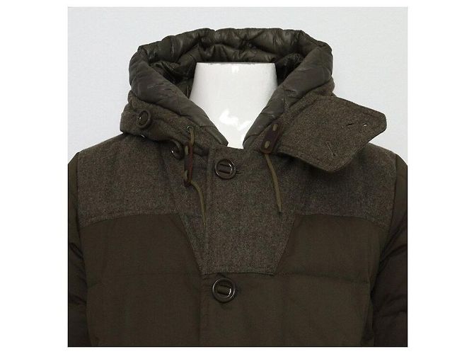 Moncler PYRENEES Leather Men's Padded Jacket Black - view 2