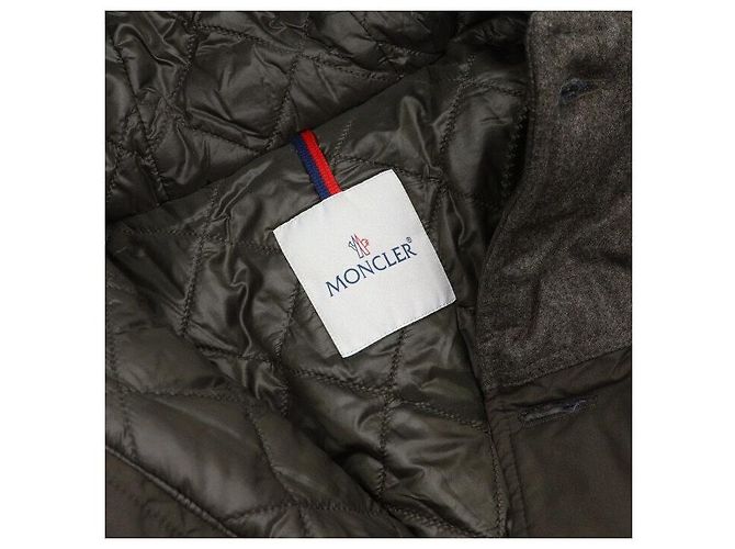 Moncler PYRENEES Leather Men's Padded Jacket Black - view 5