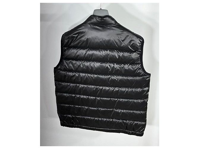 Prada Men's Triangle Logo Goose Down Padding Vest Authentic Black - view 5