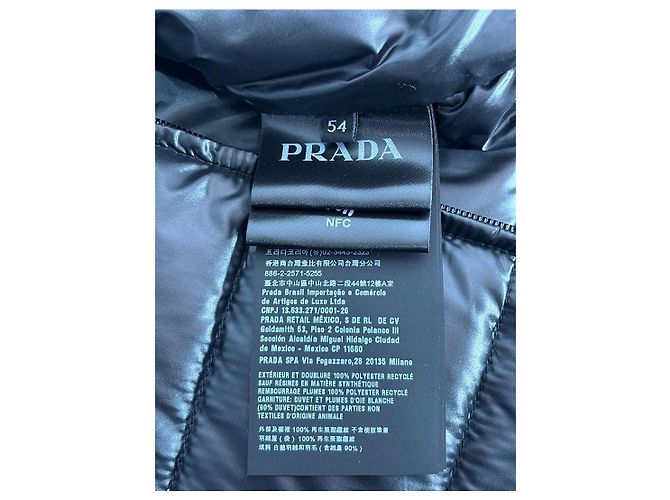 Prada Men's Triangle Logo Goose Down Padding Vest Authentic Black - view 8