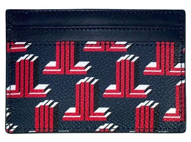 Lanvin Monogramm Kartenetui für Damen Navy JLTE Authentisch Blau - Ansicht 3
