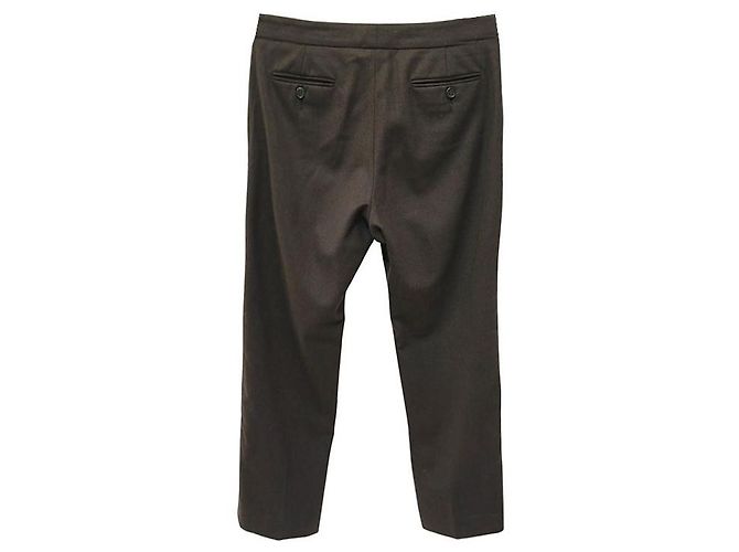 Etro Pantalones de lana marrón oscuro Castaño - vista 2