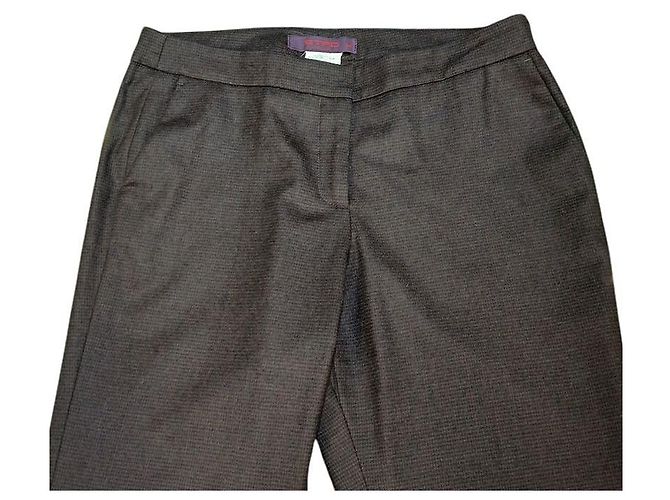 Etro Pantalones de lana marrón oscuro Castaño - vista 4