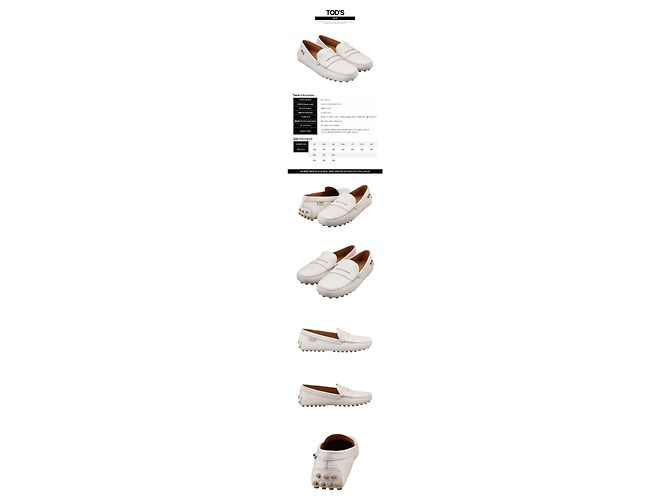 Tod's Scarpe da guida in pelle Off White Bianco - vista 2