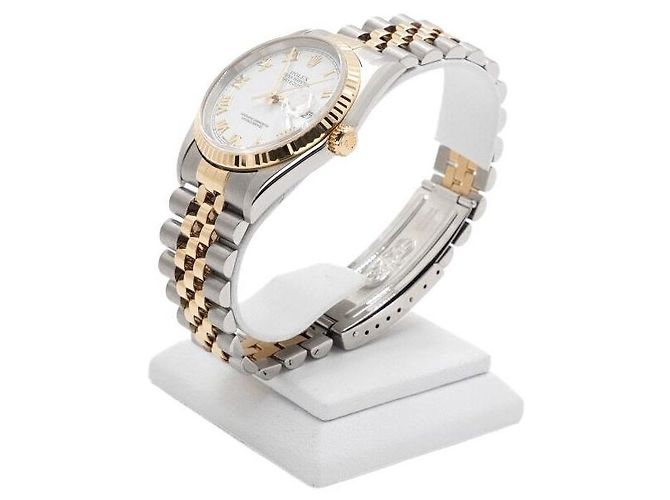 Rolex Relógio masculino Datejust combinação ouro branco romano Multicor - vista 3
