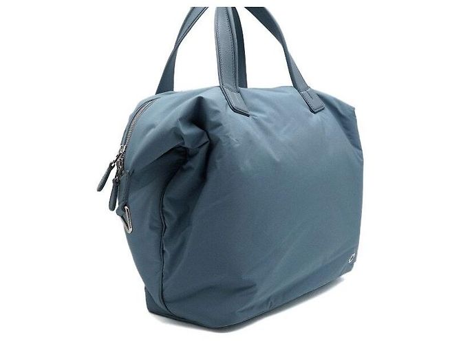 Loro Piana Borsa Tote Duffle Voyager Grande Sky Blue - vista 3