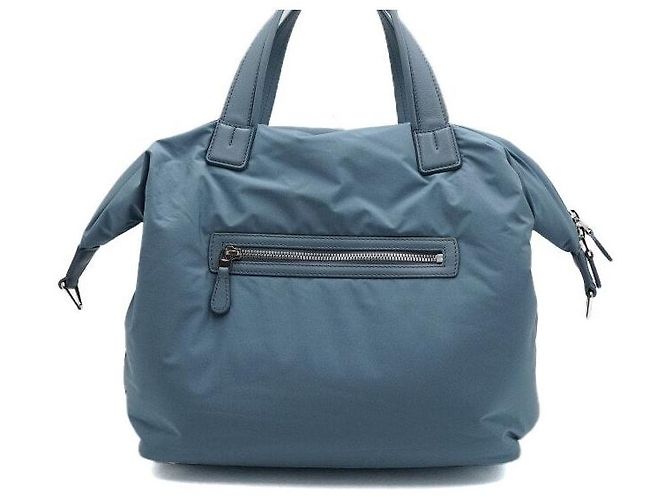 Loro Piana Borsa Tote Duffle Voyager Grande Sky Blue - vista 4