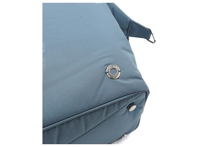 Loro Piana Borsa Tote Duffle Voyager Grande Sky Blue - vista 8