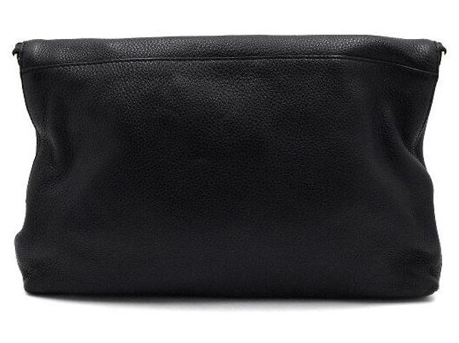 Tory Burch Borsa a tracolla e crossbody Amanda Logo Tassel Fold Over in pelle nera Nero - vista 4