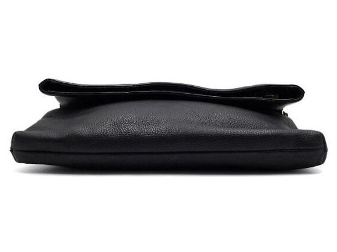 Tory Burch Borsa a tracolla e crossbody Amanda Logo Tassel Fold Over in pelle nera Nero - vista 8