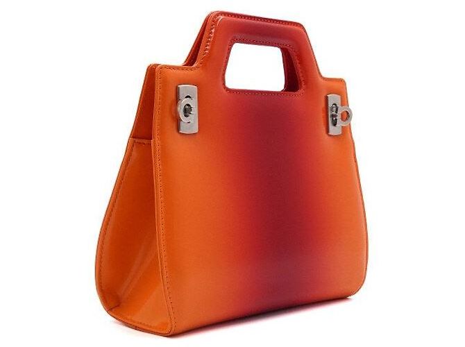 Salvatore Ferragamo Borsa Tote Mini e Borsa a Tracolla WANDA da Donna Arancione - vista 3