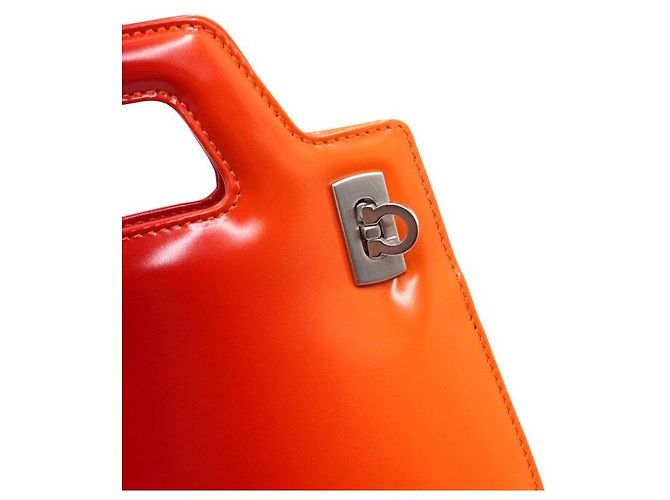 Salvatore Ferragamo Borsa Tote Mini e Borsa a Tracolla WANDA da Donna Arancione - vista 9