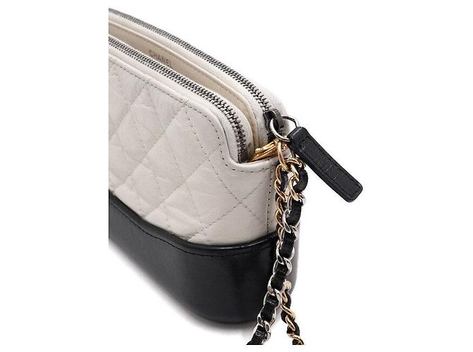Chanel Borsa Gabrielle Hobo Mini Chain Two-Way Bag White Bianco - vista 10