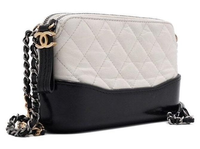 Chanel Borsa Gabrielle Hobo Mini Chain Two-Way Bag White Bianco - vista 3
